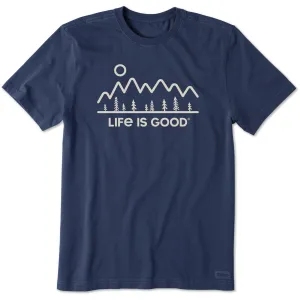 Men's Minimal Nature Landscape Short Sleeve Crusher-LITE Tee