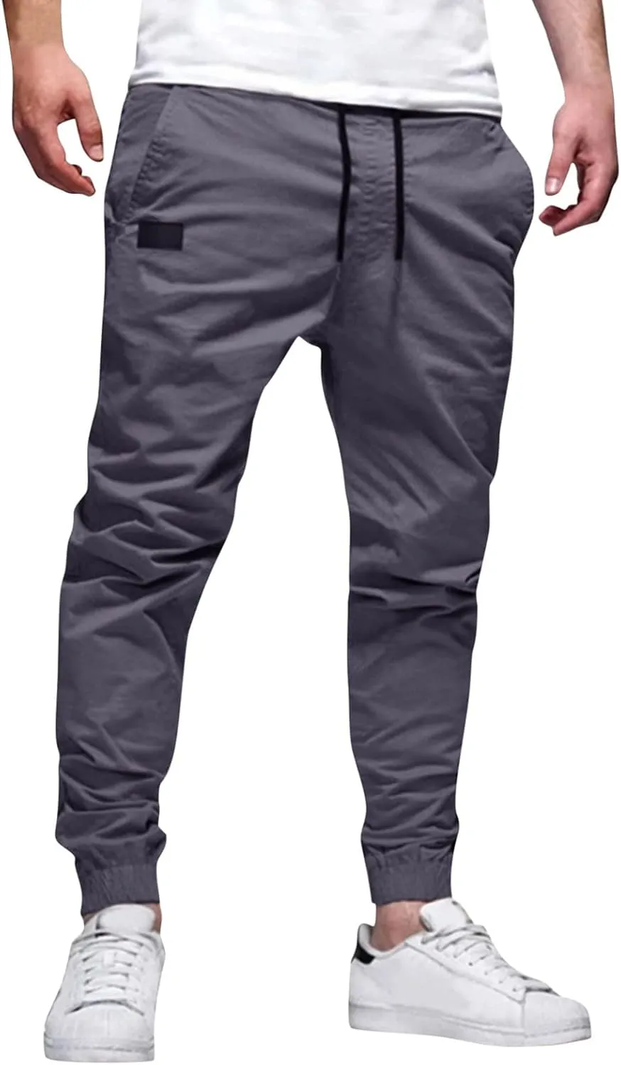 Mens Sweatpants Joggers Pants Man Waist Athletic Sports Sweats Casual Trousers Pants Sweatpants for Men with Pockets