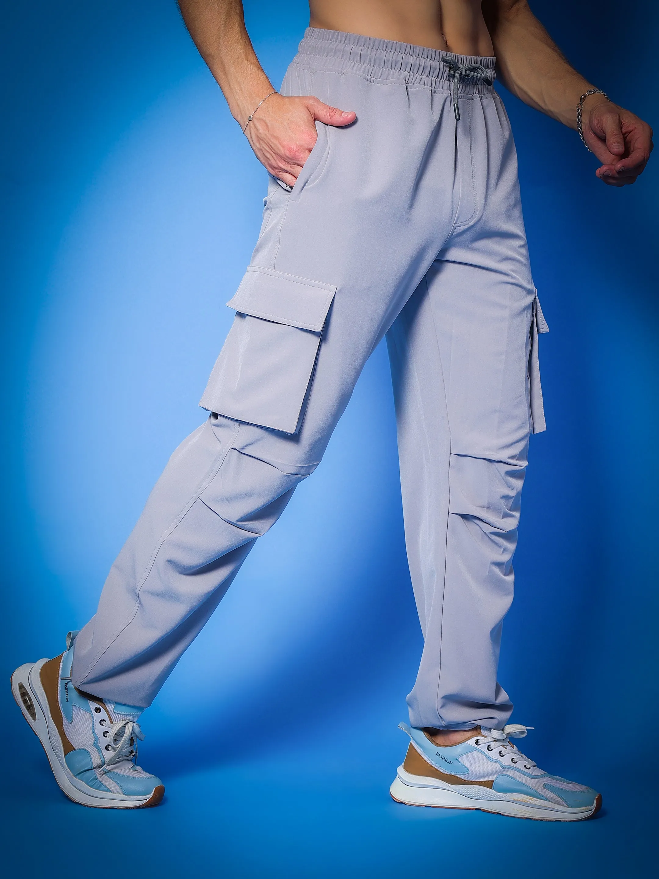 Myriad Relaxed Fit Cargo Pants (Grey)