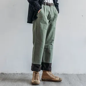 Retro Loose Straight-leg Pants