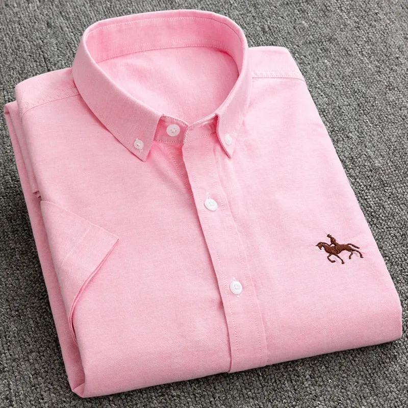 S to 6xl Short Sleeve 100% Cotton Oxford Soft Shirt