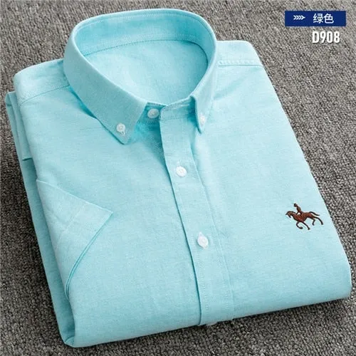 S to 6xl Short Sleeve 100% Cotton Oxford Soft Shirt