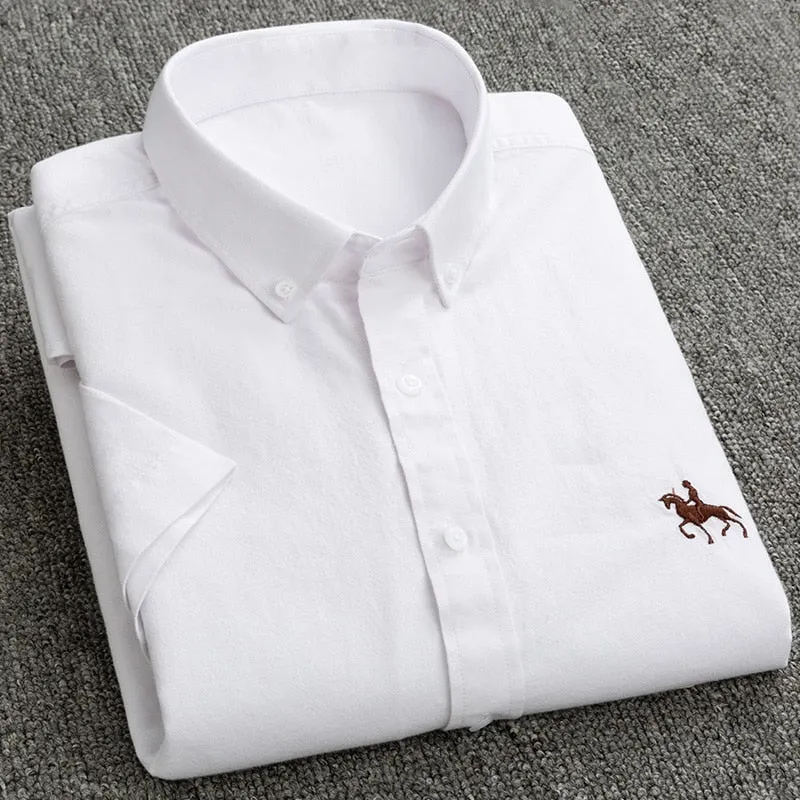S to 6xl Short Sleeve 100% Cotton Oxford Soft Shirt