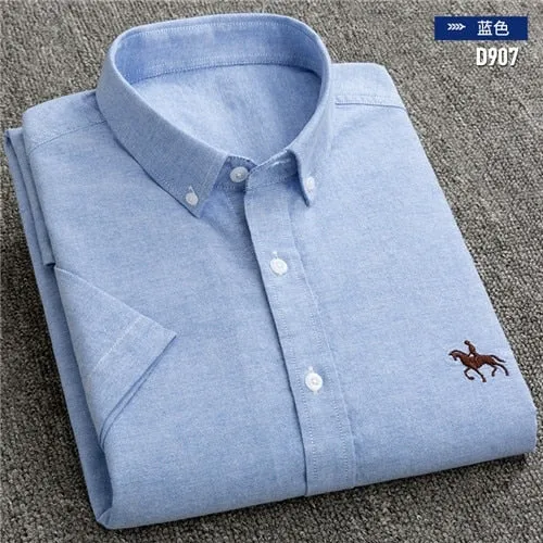 S to 6xl Short Sleeve 100% Cotton Oxford Soft Shirt