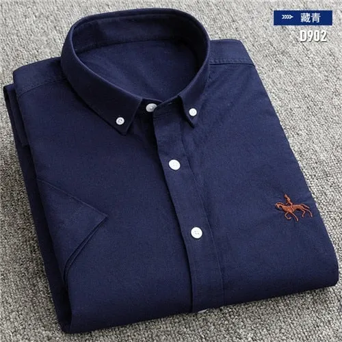 S to 6xl Short Sleeve 100% Cotton Oxford Soft Shirt