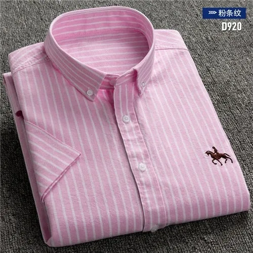 S to 6xl Short Sleeve 100% Cotton Oxford Soft Shirt