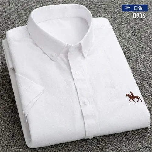 S to 6xl Short Sleeve 100% Cotton Oxford Soft Shirt