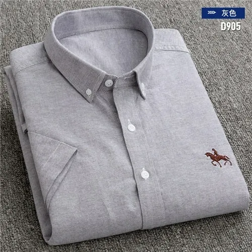 S to 6xl Short Sleeve 100% Cotton Oxford Soft Shirt