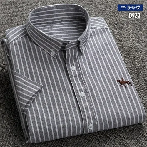 S to 6xl Short Sleeve 100% Cotton Oxford Soft Shirt
