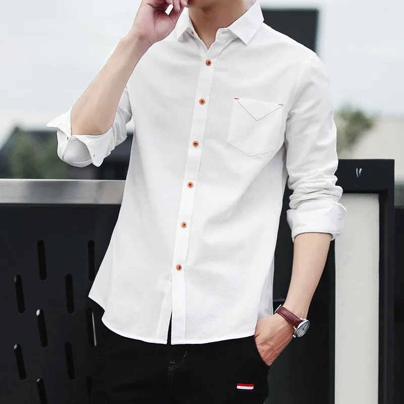 Smart casual slim fit skjorte