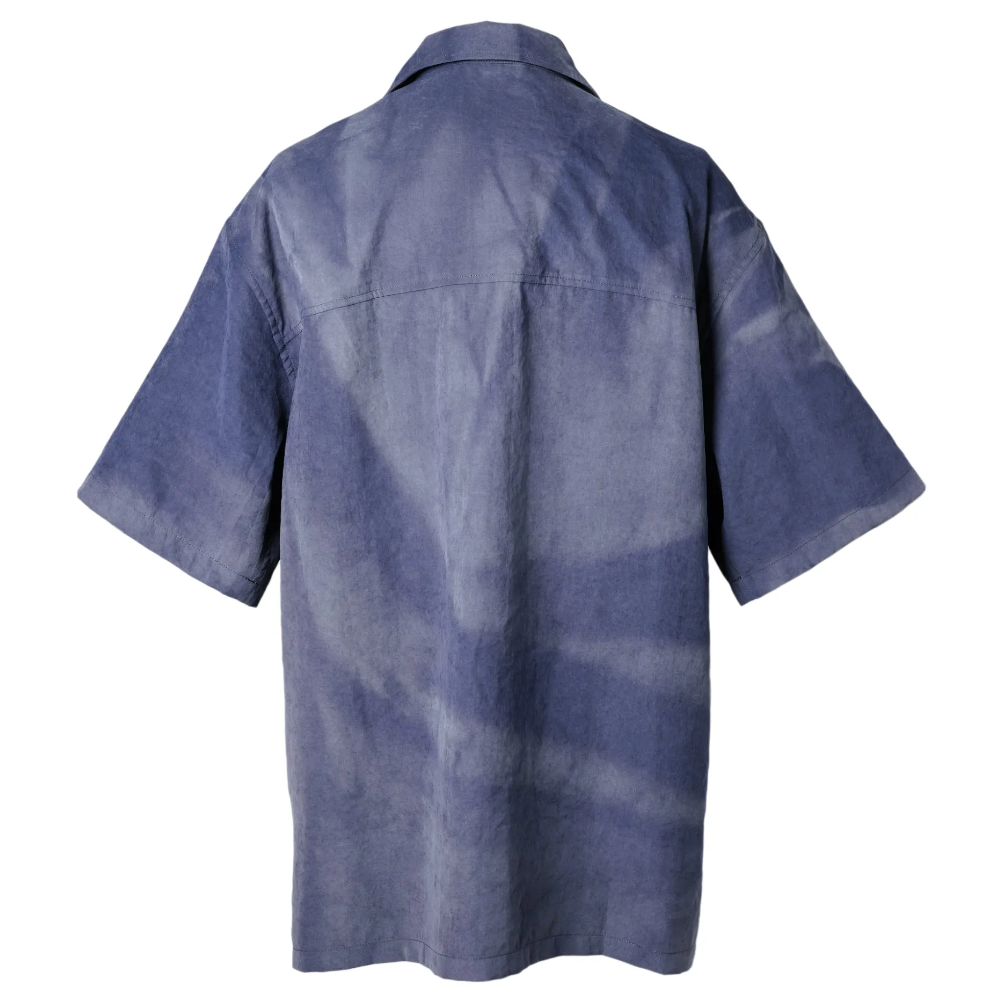 SUN-BLEACHED TAILORED COLLAR SHIRT / NAVY