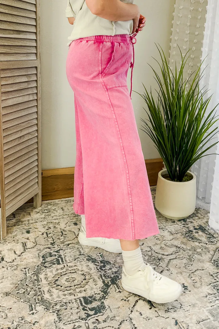 Terry Wide Leg Pants