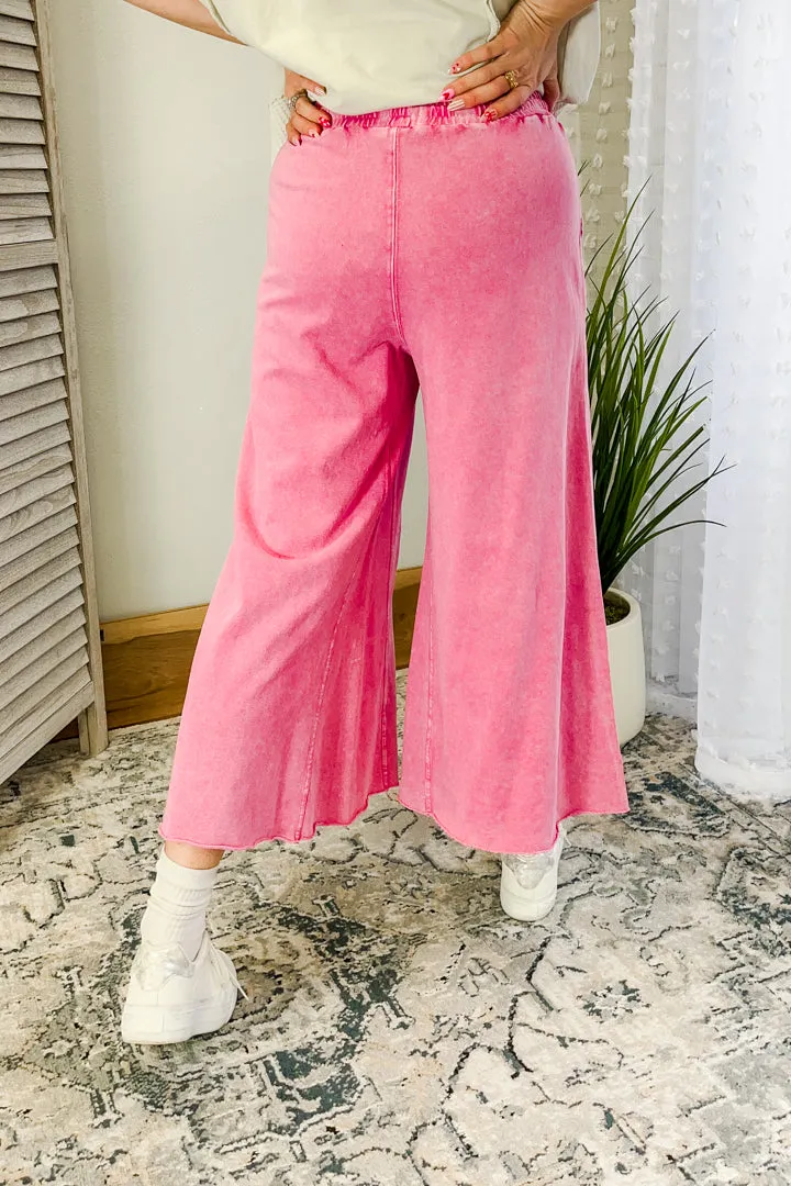 Terry Wide Leg Pants