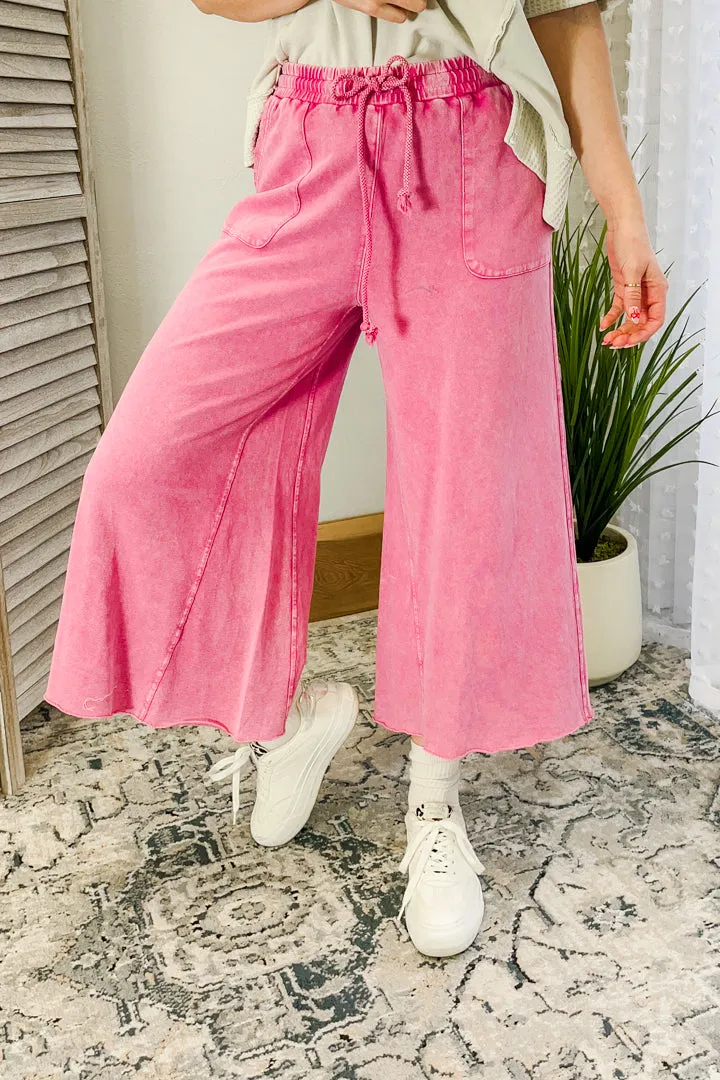 Terry Wide Leg Pants