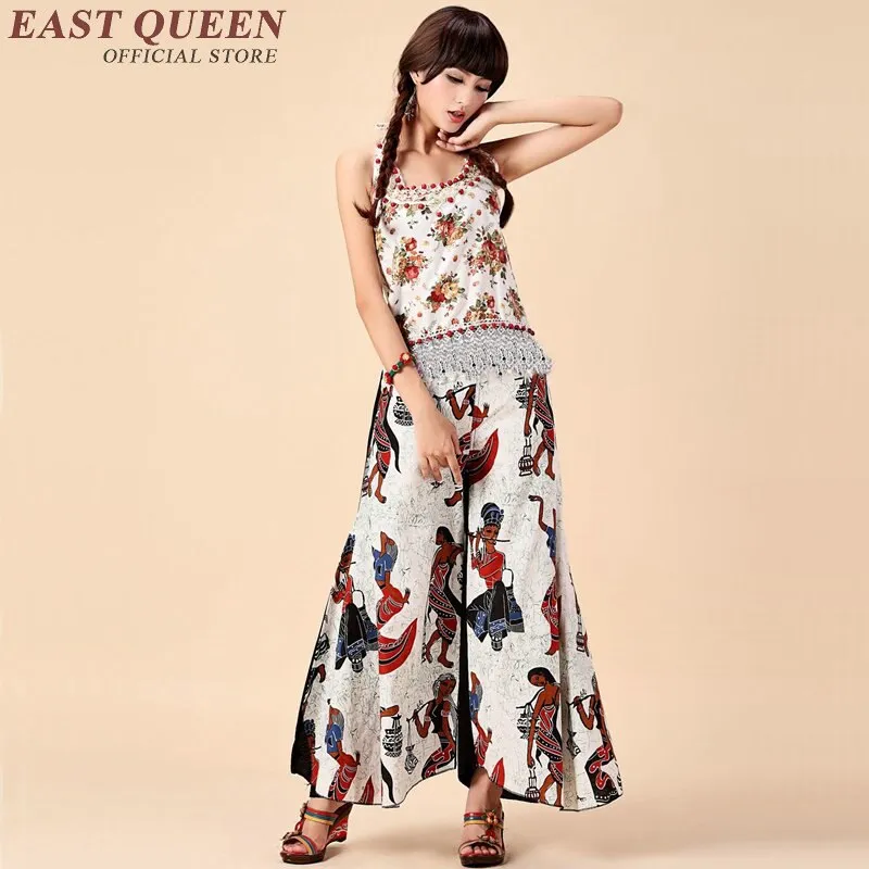 Traditional Boho Wide Leg Pants