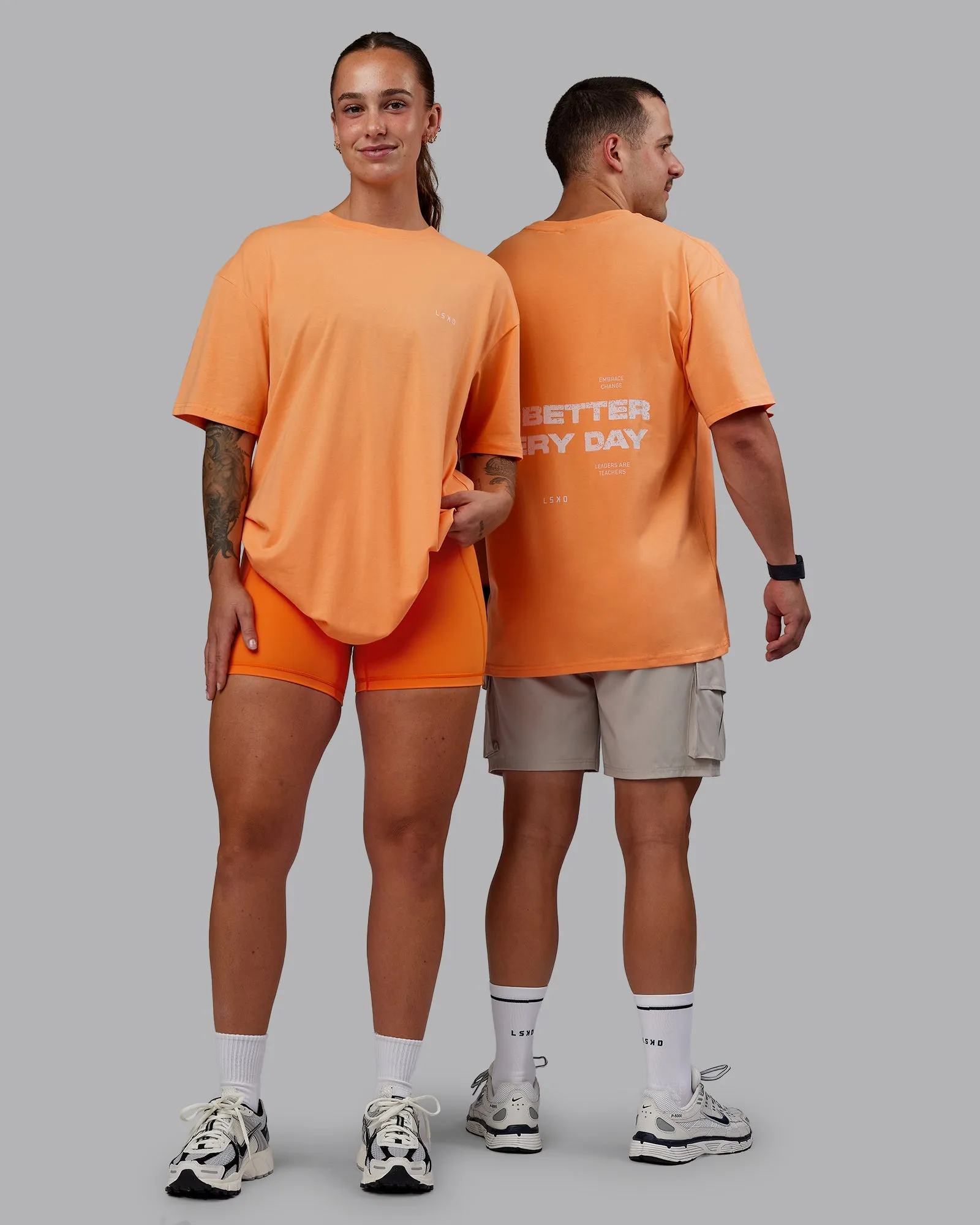 Unisex 1% Better Value Series FLXCotton Tee Oversize - Sorbet-Festival Bloom