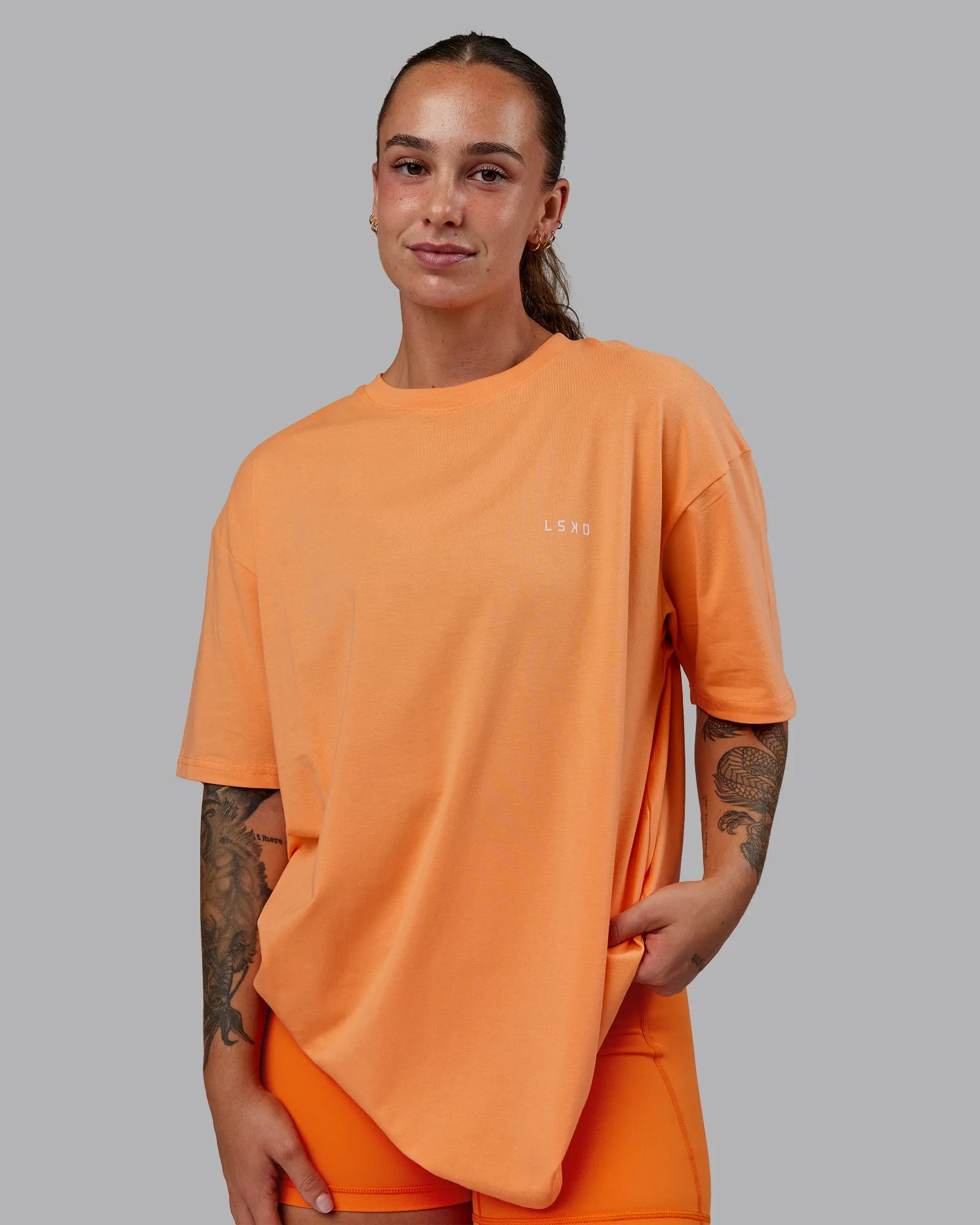Unisex 1% Better Value Series FLXCotton Tee Oversize - Sorbet-Festival Bloom