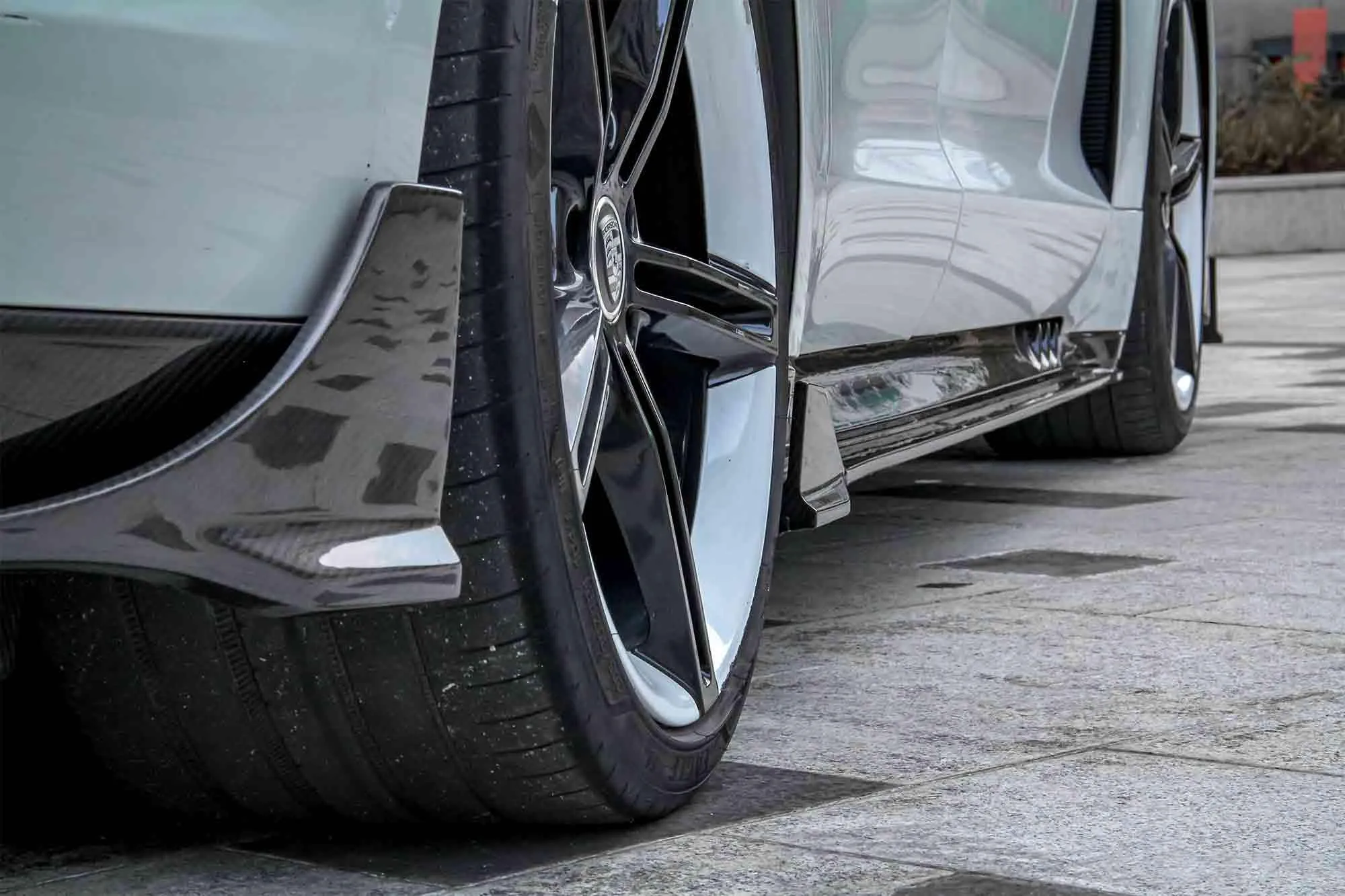 Ventus Veloce Side Skirts for Porsche Taycan & Cross Turismo Pre-preg Carbon Fiber