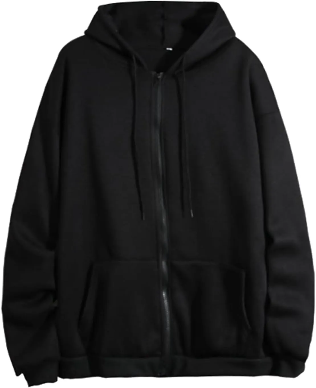 Vickyleb Womens Zip Up Hoodies Fleece Jackets Oversized Sweatshirts Drawstring Solid Fall Fashion 2024 Winter Clothes