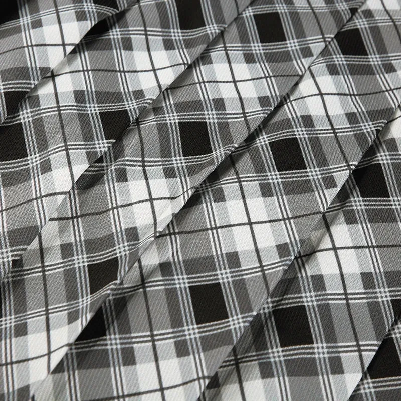 Yarra Monochrome Plaid Midi Skirt