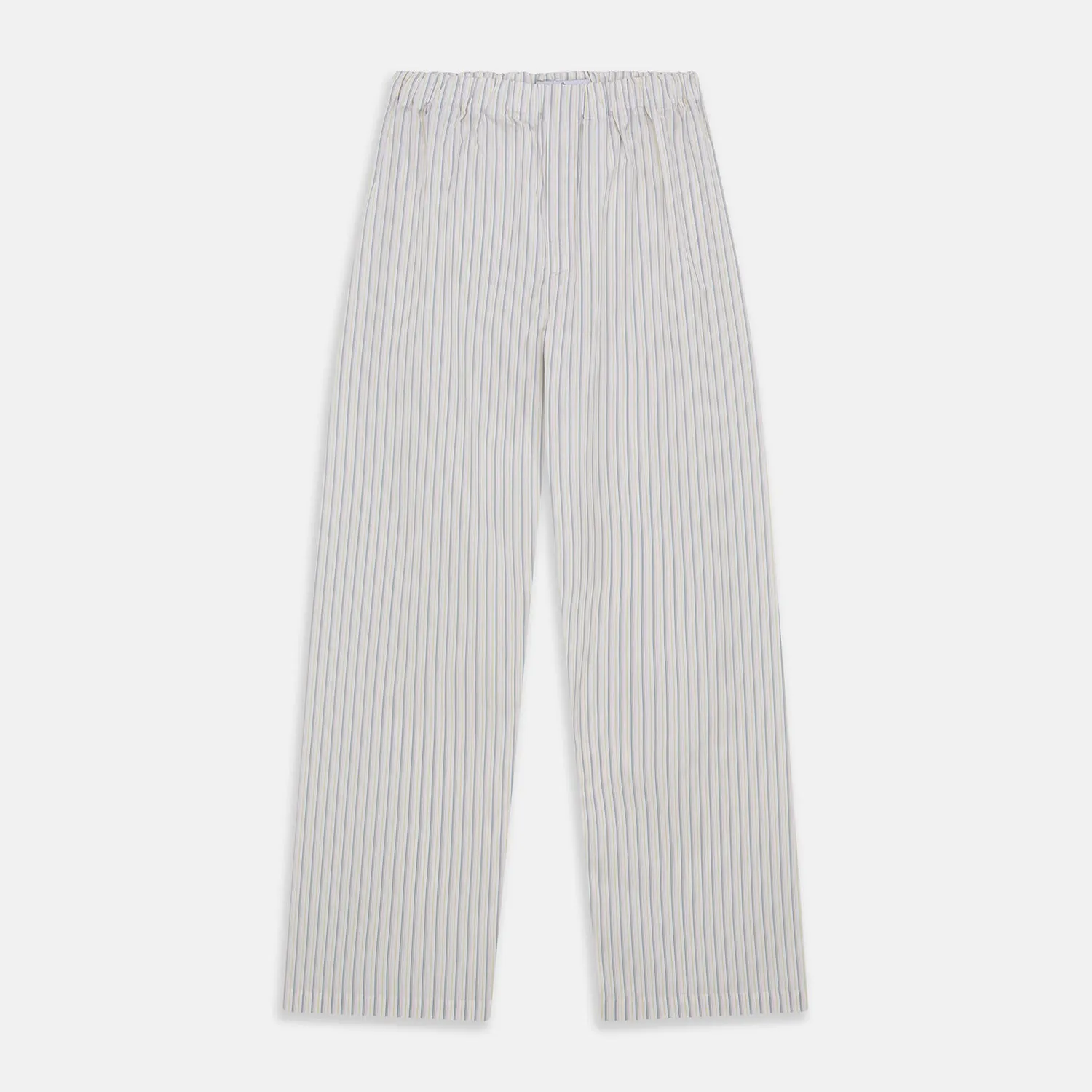 Yellow and Green Stripe Cotton Hastings Pyjama Trousers
