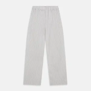 Yellow and Green Stripe Cotton Hastings Pyjama Trousers